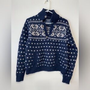 Vintage Abercrombie & Fitch Men’s 100% Wool Fair Isle Sweater